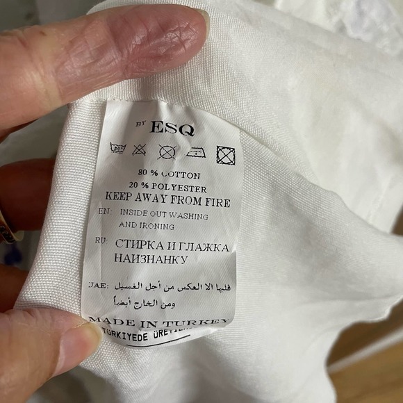 By ESQ Floral Embroiled Bohemian White Dress - Picture 12 of 12